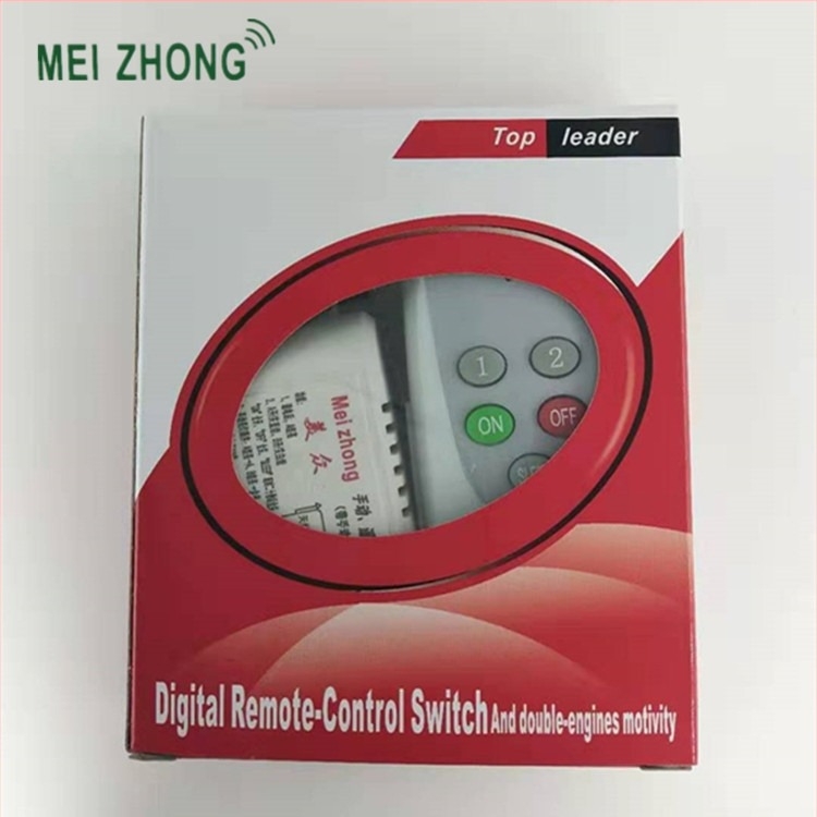 Kétirányú távirányítós világításkapcsoló, RF vezeték nélküli, 220V, falon át történő telepítés, modell MZ-825