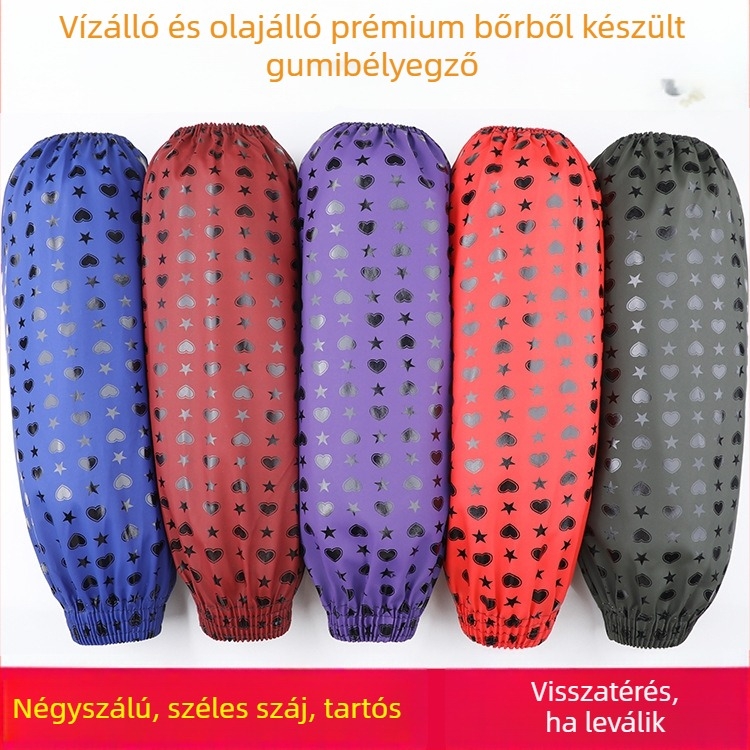 PU bőr konyhai karvédő, vízálló, olajálló, bélelt, kopásálló