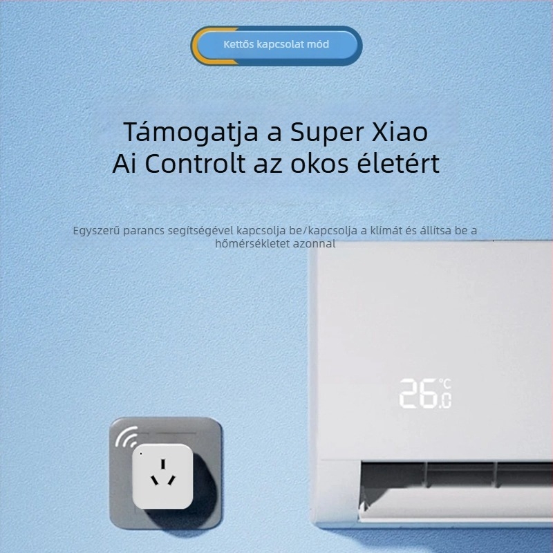 Intelligens légkondicionáló távirányító Wi‑Fi-vel és hangvezérléssel, 16A, AC110/250V, 3520W, alvó mód, időzítő, CCC tanúsítvány