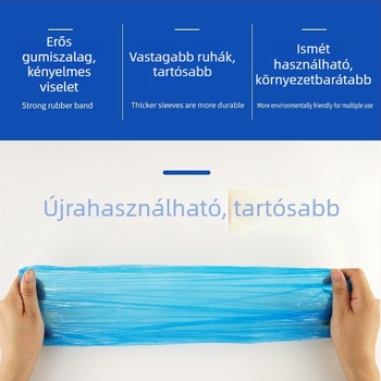 Konyhai PE ujjvédők, egyszer használatosak — vízállóak, olajállóak és kopásállóak, vastított kivitel