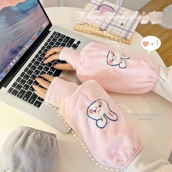 Női hosszú plüss kézmelegítő ujjak – téli kétfunkciós kialakítás (melegen tart; plüss)