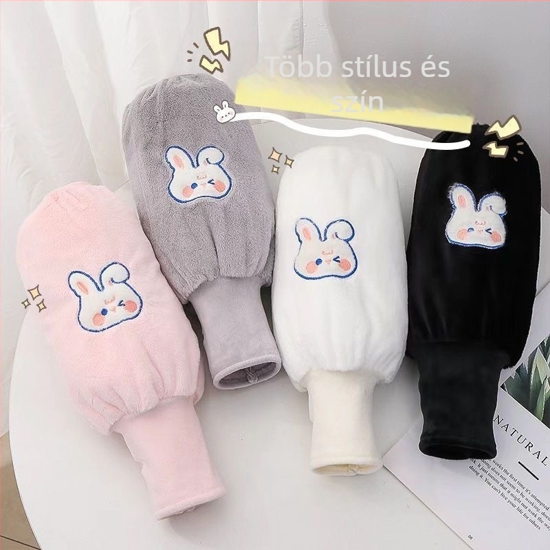 Női hosszú plüss kézmelegítő ujjak – téli kétfunkciós kialakítás (melegen tart; plüss)