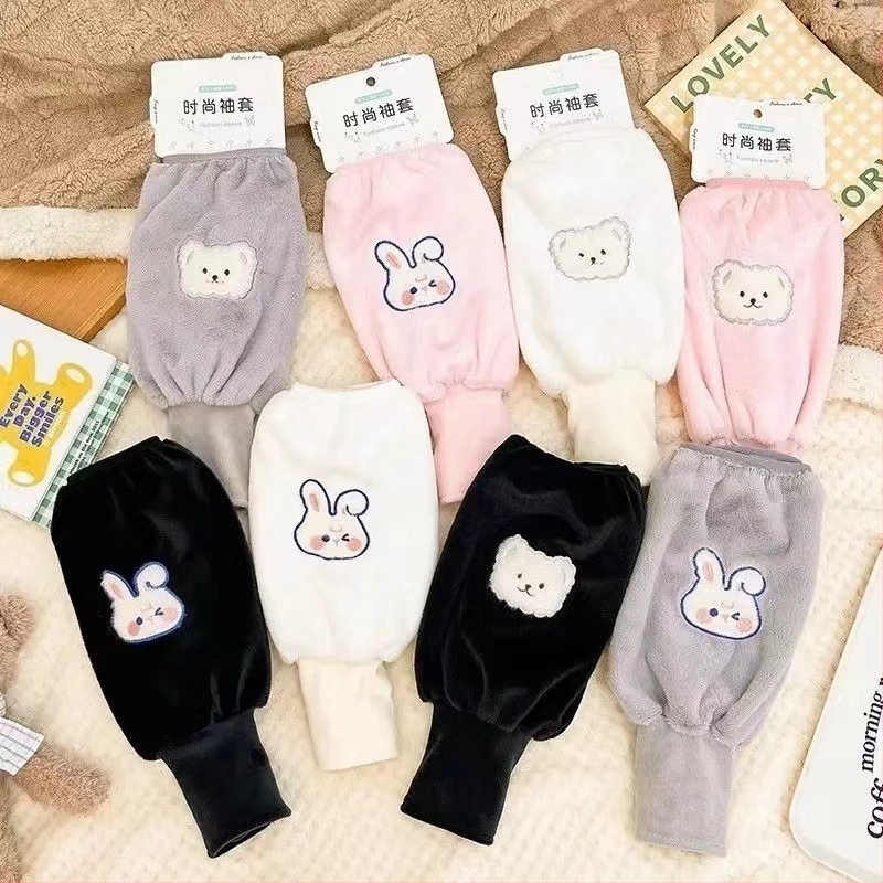 Női hosszú plüss kézmelegítő ujjak – téli kétfunkciós kialakítás (melegen tart; plüss)