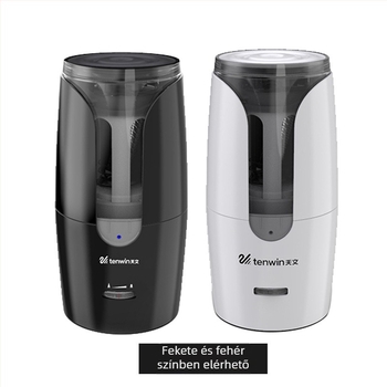 TEN-WIN Astronomy 8028 elektromos ceruzahegyező, műanyag test, geometriai dizájn, háromszög rúd mechanizmus