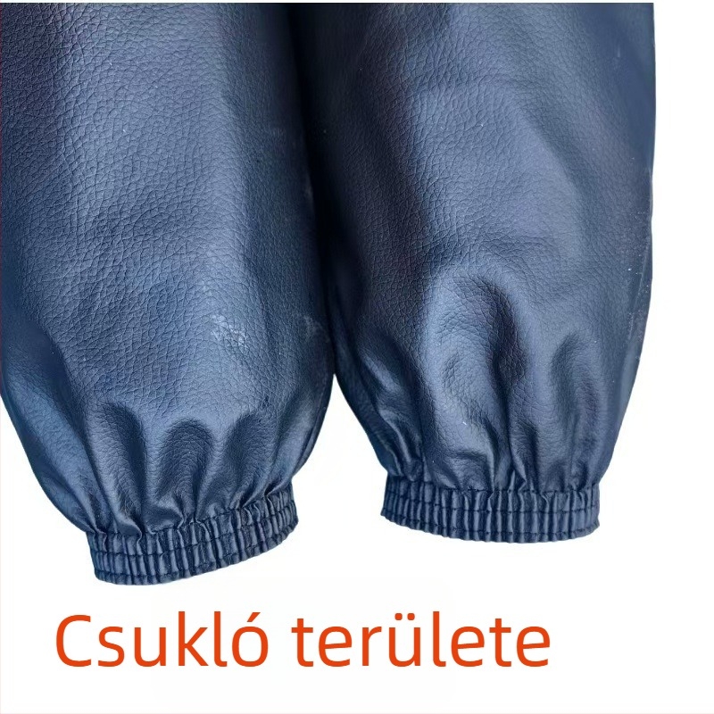 Vízálló bőr ujjvédők munka közben, megerősített PU puha bőrrel, tartós, szennyeződés- és olajálló