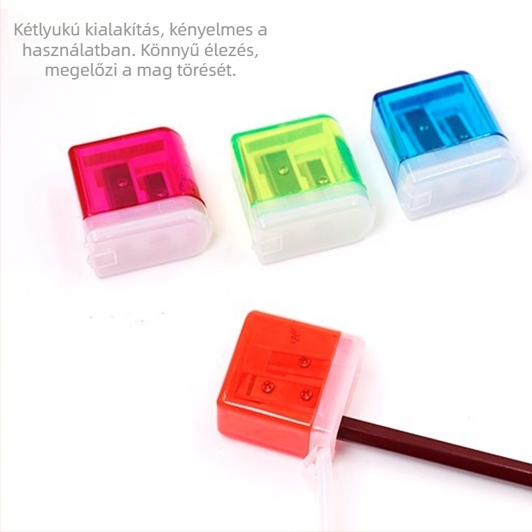 Dongyang 210 ceruzahegyező, kétlyukas, műanyag ház