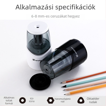 Ceruzahegyező 8010 – elektromos meghajtás, ABS ház, papírdobozos csomagolás