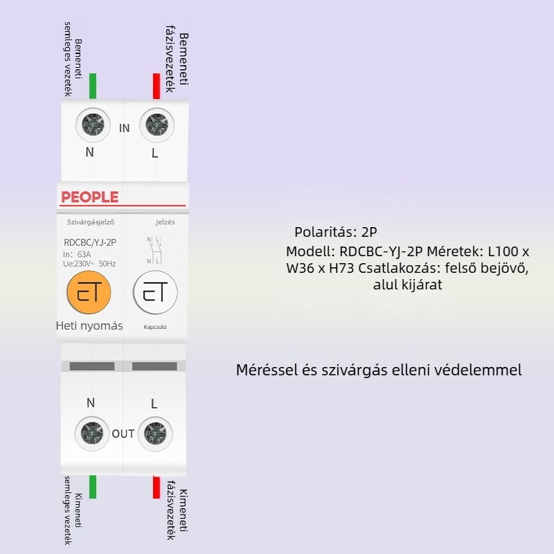Okos WiFi áramkör-megszakító mobillal és időzítővel, távoli vezérléssel a mobiltelefonon keresztül, 220V AC, 63A, legfeljebb 15000W állítható