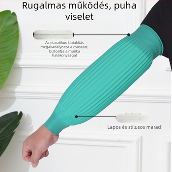 Latex védő ujjvédők, szennyeződés- és olajálló, vízálló, vastított és meghosszabbított kivitel, sav- és bázisálló, ipari kézvédelem