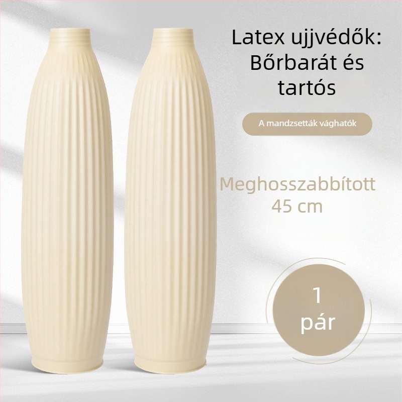 Latex védő ujjvédők, szennyeződés- és olajálló, vízálló, vastított és meghosszabbított kivitel, sav- és bázisálló, ipari kézvédelem