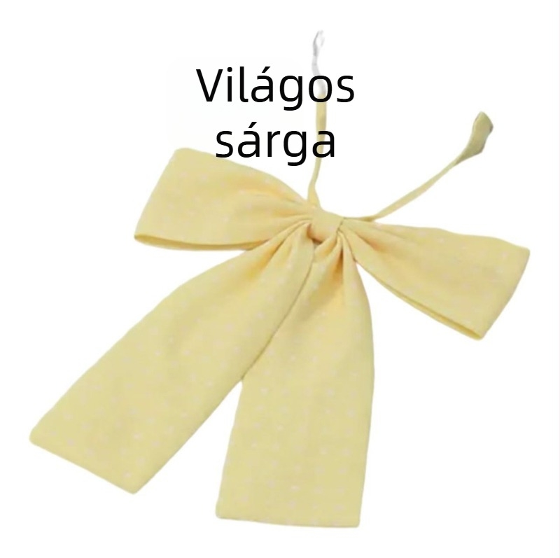 Gallér virág kiegészítő, poliészter, pöttyös minta, nyomtatás, sík fejű forma, csomó szélessége: extra széles