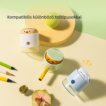 NS073 Pop-Up ceruzahegyező – állat alakú, kézi, műanyag, 6 darab/csomag, 144 darab/doboz