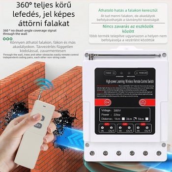 Vezeték nélküli távirányítós kapcsoló vízpumpa motorhoz (-20–50°C)