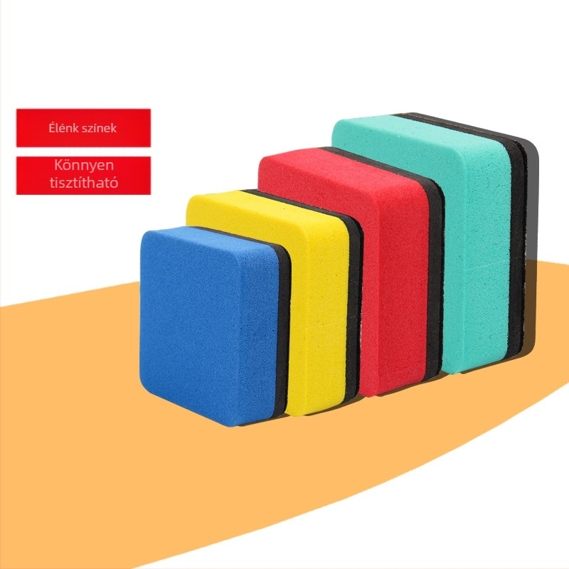 Mágneses négyzet alakú fehértábla radír EVA hátsóval és filc felülettel — Xinbao