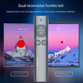 Norwii PPT lézeres vezeték nélküli toll tanárok számára oldalak lapozásához, ABS+PC, logó nyomtatás és testreszabás