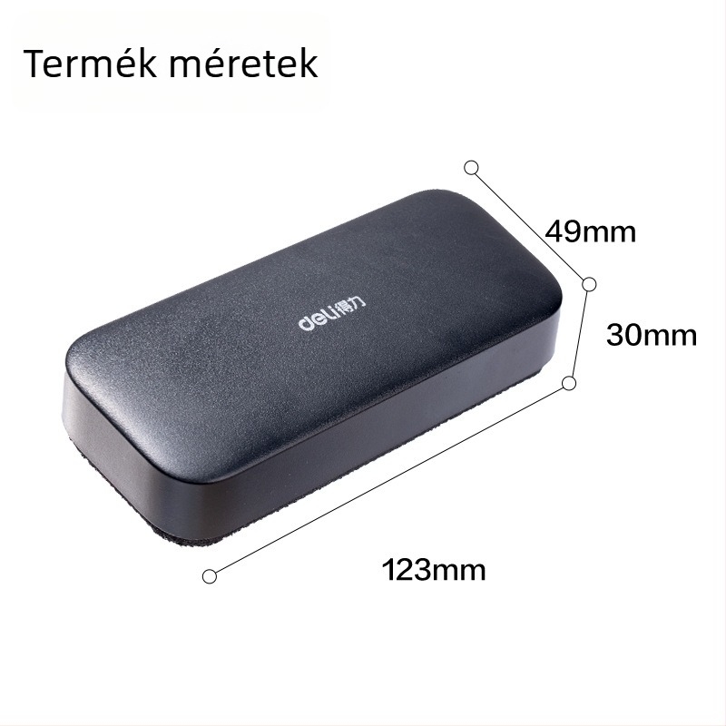 Deli fehér tábla szivacsradír, mágneses, pormentes, osztálytermi használatra