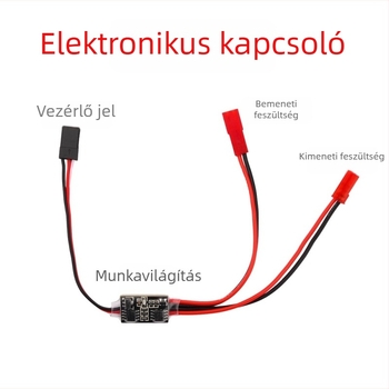 PWM távvezérlésű digitális kapcsoló, 2–20A, 3–30V, PWM jelvezérlés UAV-okhoz és vízpumpákhoz
