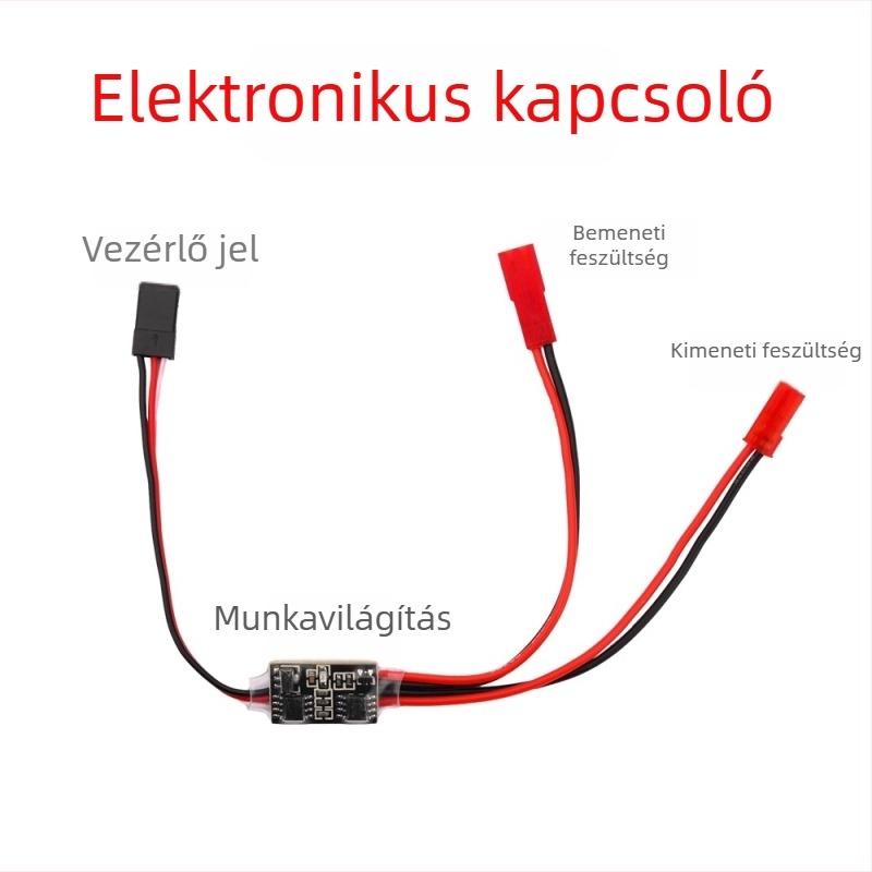 PWM távvezérlésű digitális kapcsoló, 2–20A, 3–30V, PWM jelvezérlés UAV-okhoz és vízpumpákhoz