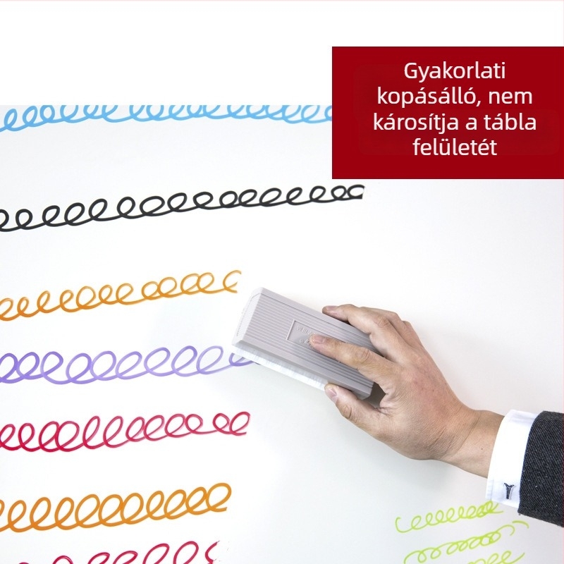 Táblar radír fehér- és krétatáblához — hátlap magas sűrűségű rostból, felület műanyag, tartalmaz szivacs, Márka: New simplicity
