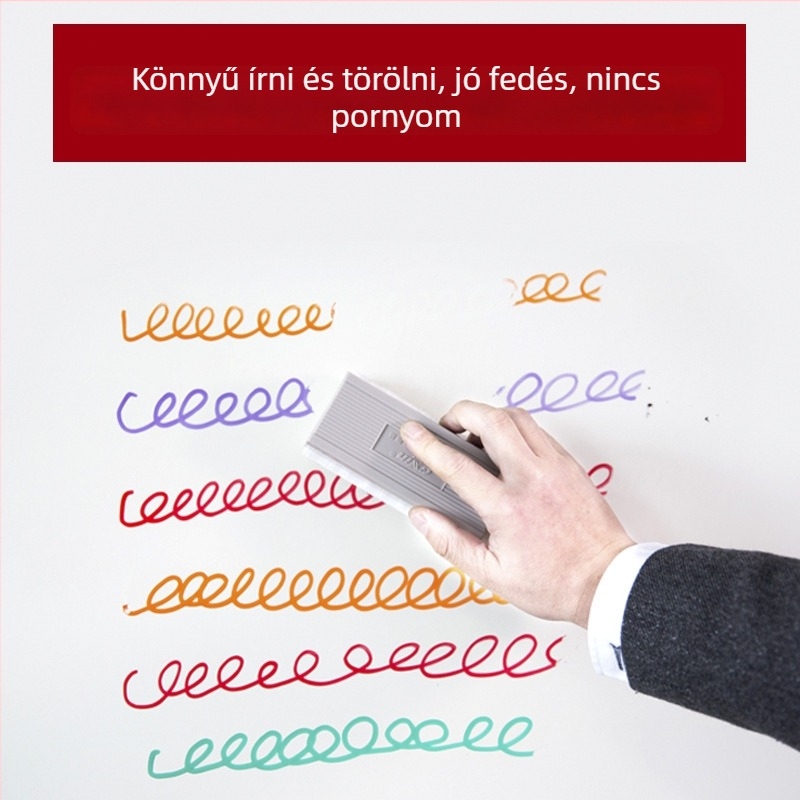Táblar radír fehér- és krétatáblához — hátlap magas sűrűségű rostból, felület műanyag, tartalmaz szivacs, Márka: New simplicity