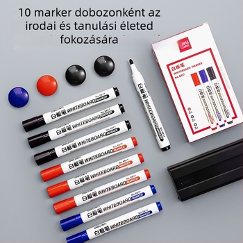 Deli MB402 fehér tábla kiegészítő készlet – irodai használat (műanyag burkolat; vonalvastagság 1–3 mm; irodai használat)