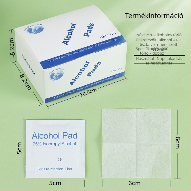 75% etanolos tisztító kendők – All-in-One tisztító készlet telefonhoz, körmökhöz és fülhallgató kiegészítőkhöz, tisztítás és fertőtlenítés