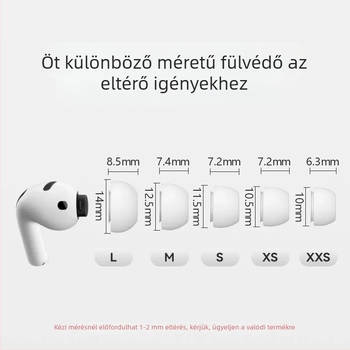 AirPods Pro 3 szilikon fülkapszlik – cserélhető fülkapszlik, 30% zajcsökkentés, hangszigetelés, hangminőség javítása