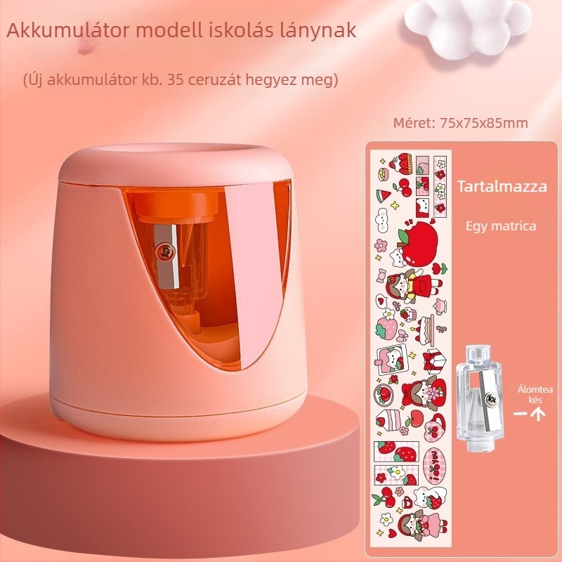 Kaba bear KBX-5820 Automata elektromos ceruzahegyező, műanyag test, 0,3 kg