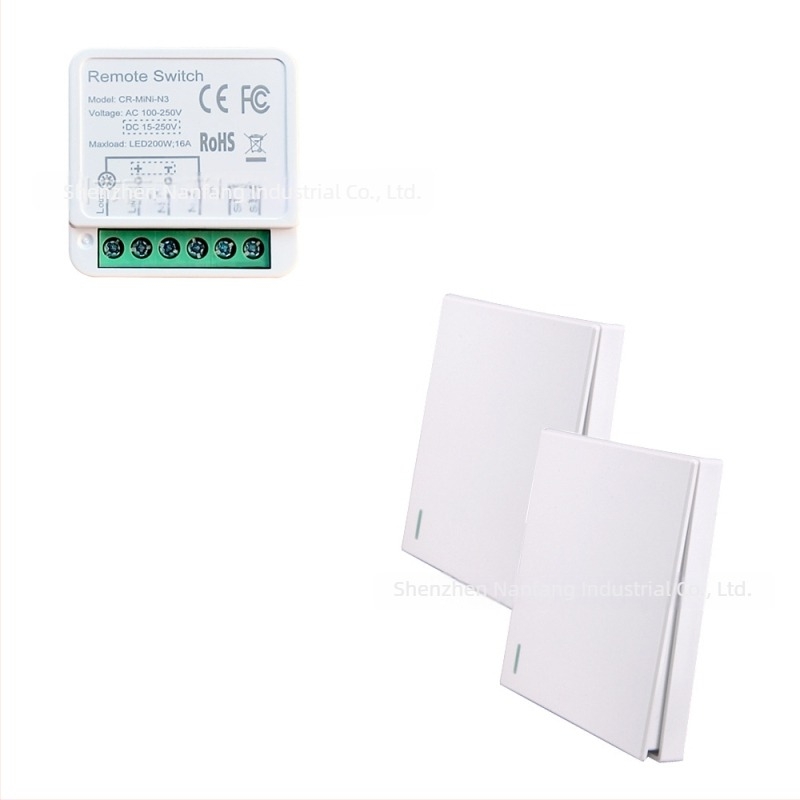 COLOROCK vezeték nélküli távirányítós kapcsoló otthoni és irodai világításhoz és készülékekhez, -20–60 °C működési tartomány, CE tanúsítvány.