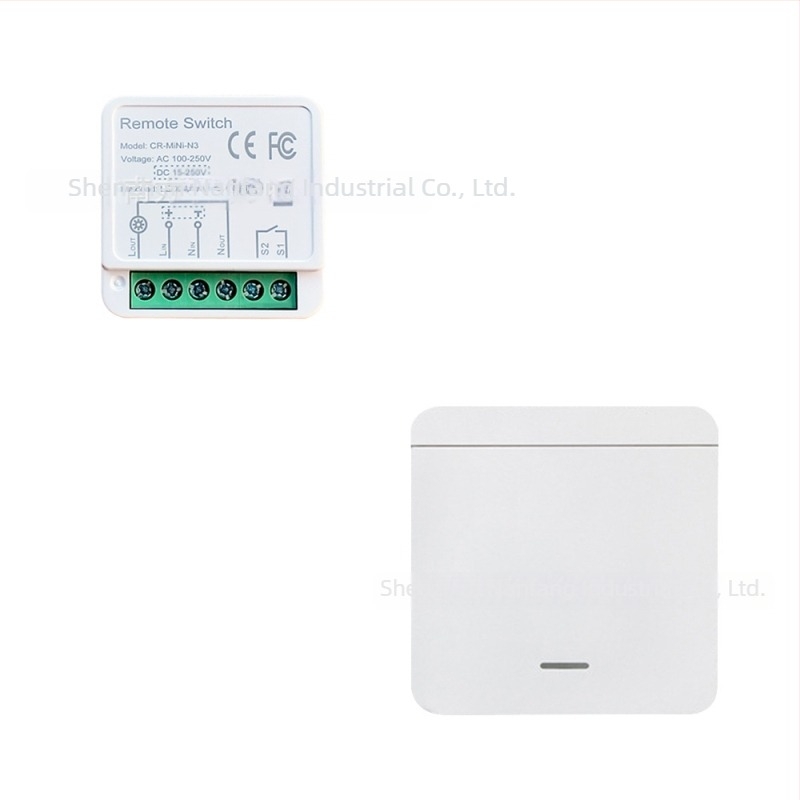 COLOROCK vezeték nélküli távirányítós kapcsoló otthoni és irodai világításhoz és készülékekhez, -20–60 °C működési tartomány, CE tanúsítvány.