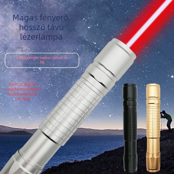 LM lézer zseblámpa – alumínium test, négy hullámhossz 450/650/532/405 nm, 16340/18650 újratölthető akkumulátor, hatótávolság >500 m