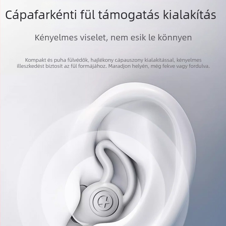 Szilikon fültapas zajszigetelésre - bedugható, vízálló, NRR 35