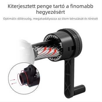 Nakabayashi DPS-H401 Vázlatceruza hegyező, kézi hajtású, művészeti hallgatók számára