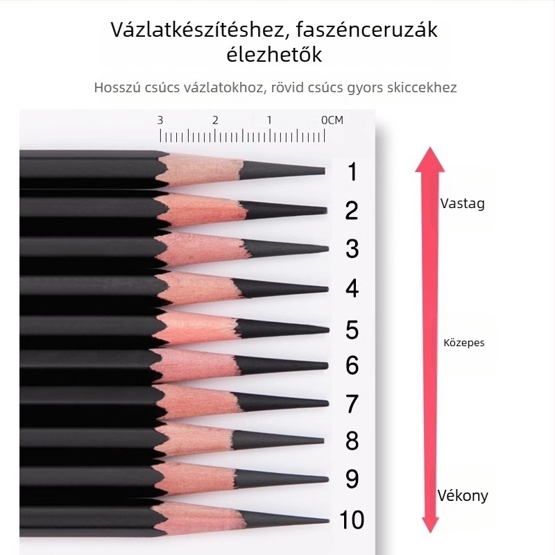 Nakabayashi DPS-H401 Vázlatceruza hegyező, kézi hajtású, művészeti hallgatók számára