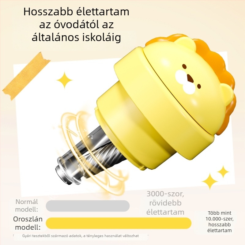 JY-023 Elektromos, teljesen automata ceruzahegyező – 3 állásos beállítás, Li-ion 1800 mAh akkumulátor, ABS anyag