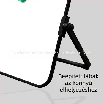 Kétoldalas mágneses asztali fehértábla műanyag kerettel és fém panellel – Gyerekek oktatási segédeszköze