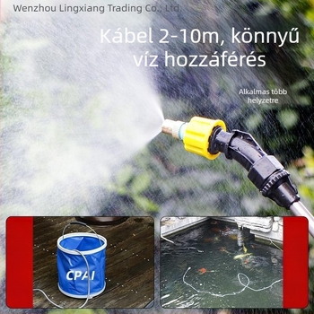 Lingxiang elektromos öntöző permetező, újratölthető műanyag kerti permetező