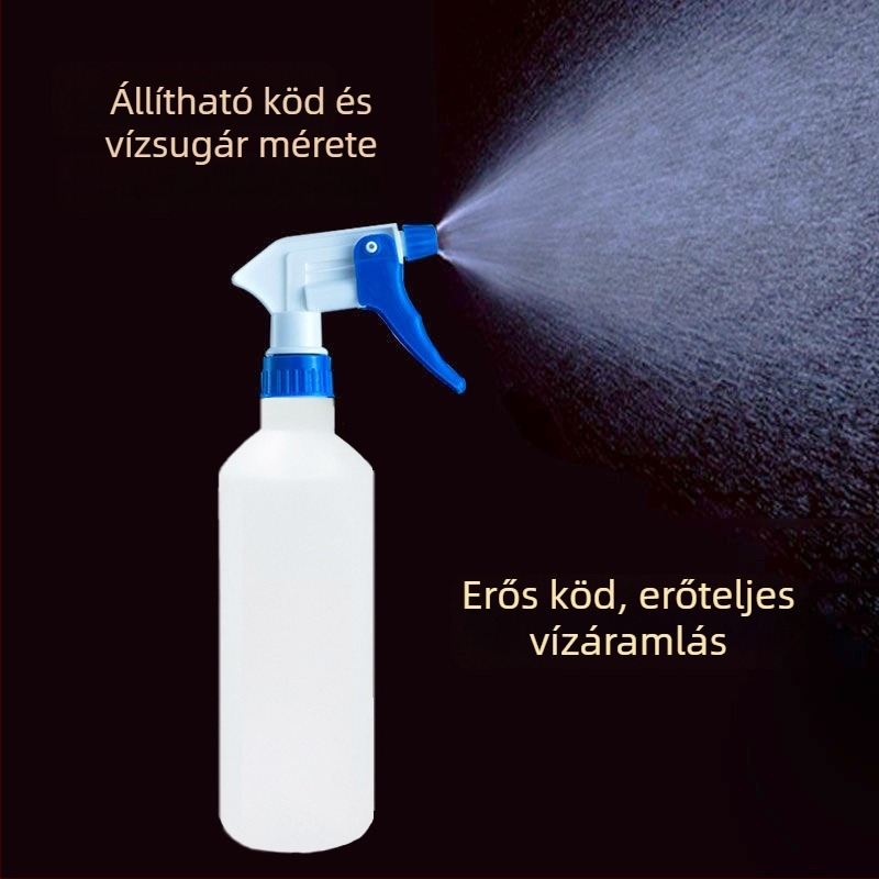500 ml műanyag permetező palack kék-fehér, háztartási öntözéshez és tisztításhoz
