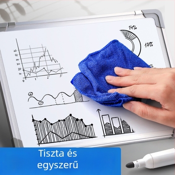 Fehértáblát tisztító készlet tisztító kendővel; eltávolítja a marker foltokat és törli a kézírást (1 üveg)