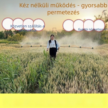 Elektromos hátizsákos permetező többfejű fúvókával, állítható magasságú és teleszkópos kar