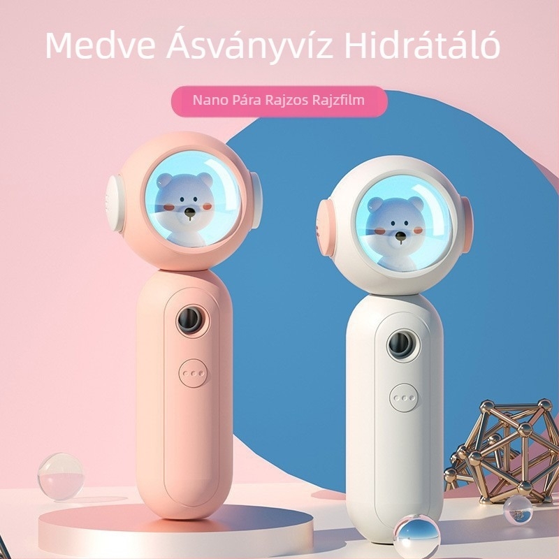 Nano köd hidratáló készülék, kézi, USB hordozható arcápoló párásító, modell T01, csiszolt burkolat, 1 fokozatú üzemmód, hideg permet, köd idő 31–60 mp