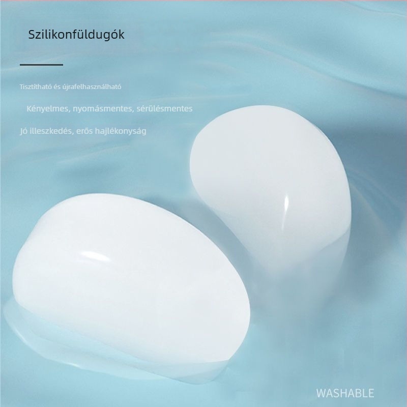 Szilikon füldugók zajcsökkentésre, vízálló, kollégiumi használatra, úszáshoz és utazáshoz