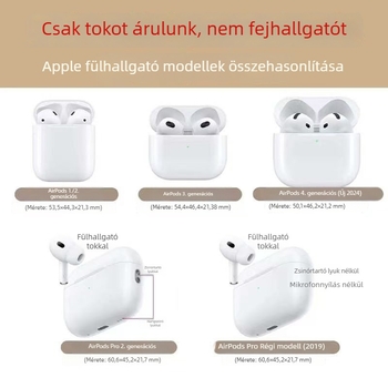 TPU lágy tok AirPods Pro-hoz, szív alakú dizájnnal és matt felülettel