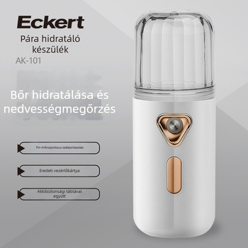 Arc-hidratáló permetező készülék — hideg permet, 1. fokozat, nagy köd térfogat, finom részecskék, beépített akkumulátor 100–300 mAh, köd idő >180 s