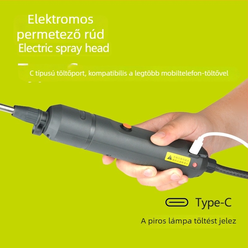 Hongfei Elektromos kézi permetező, újratölthető lítium-ion akkumulátorral, kerthez, automata permetező rúd