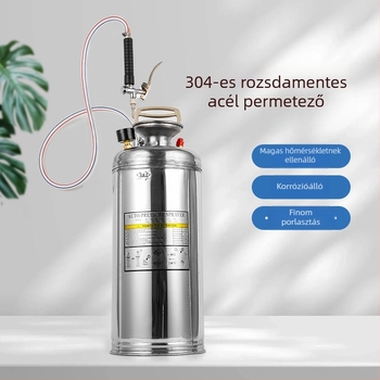 Kézi permetező rozsdamentes acélból, kapacitás 8L/10L/12L/16L, kertészeti és mezőgazdasági felhasználásra