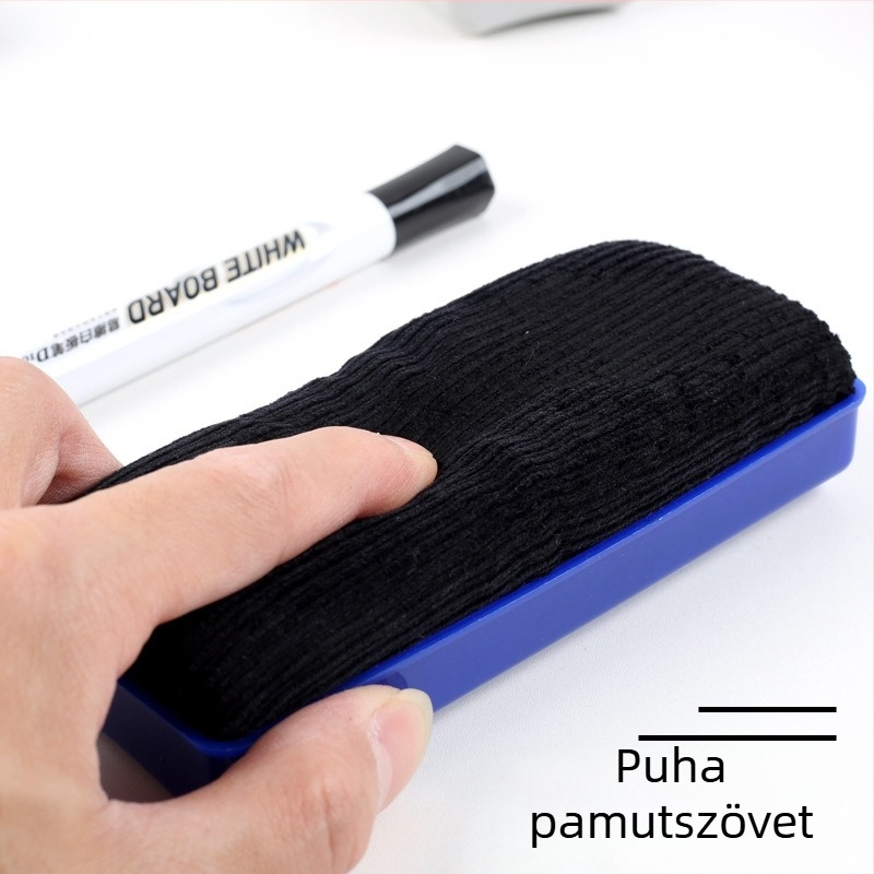 Mágneses fehér táblához való radír Flanel panellel, mosható, kompatibilis fehér és fekete táblákkal, Platinology