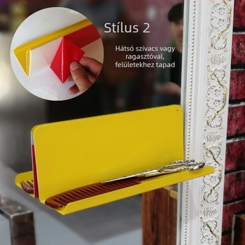 Mágneses fehértáblás tolltartó – Rubber Magnet, Nagy modell, Alumínium, Négyzetes, 0,125 kg