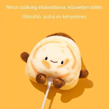 Canibao plüss védőtok AirPods 4. generáció és AirPods Pro 2-höz – aranyos puha szilikontok