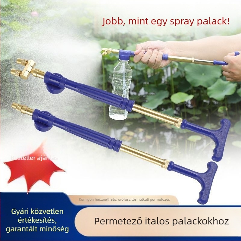 Kézi húzós permetező Cola üdítő üveghez — fej a nedvesítéshez és rúd a permetezéshez